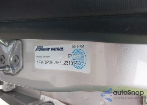 2016 Ford Focus Se from USA, damaged, VIN 1FADP3F25GL231014